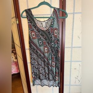 Plus Size Patterned Tank Top